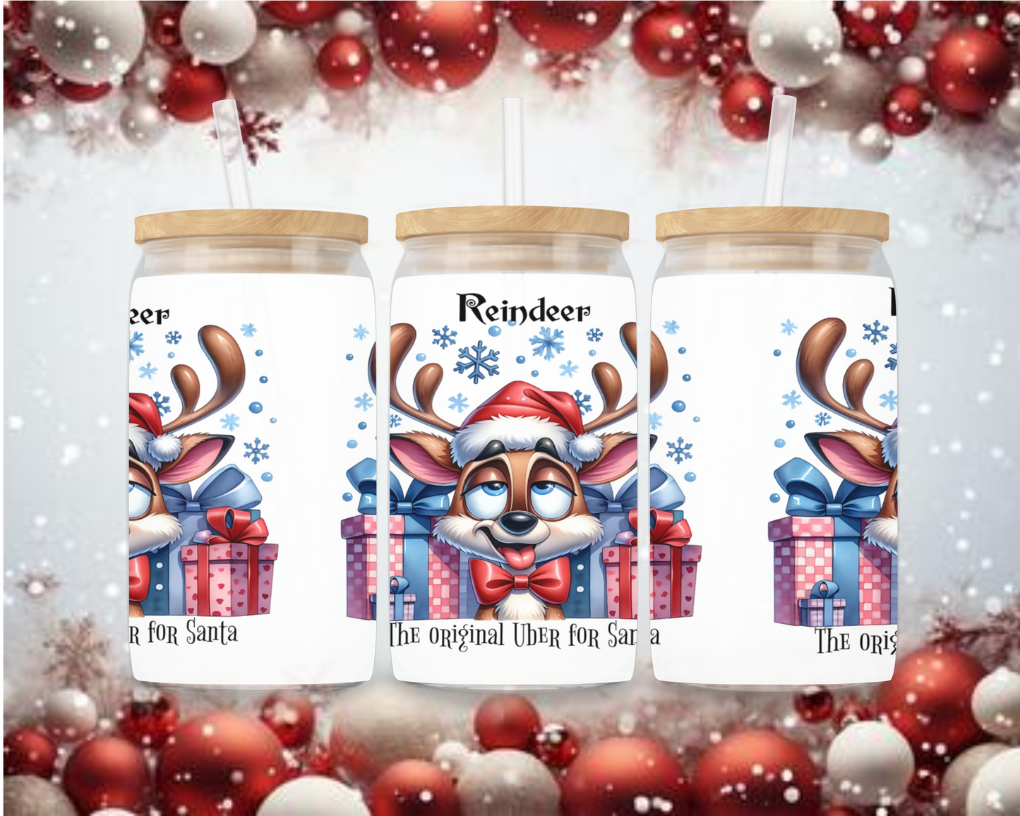 El vaso de café helado original de Uber para Santa