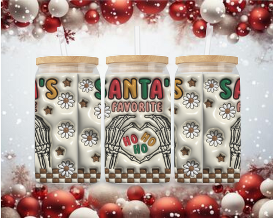 Santa's Favorite Ho Ho Ho! Iced Coffee Tumbler