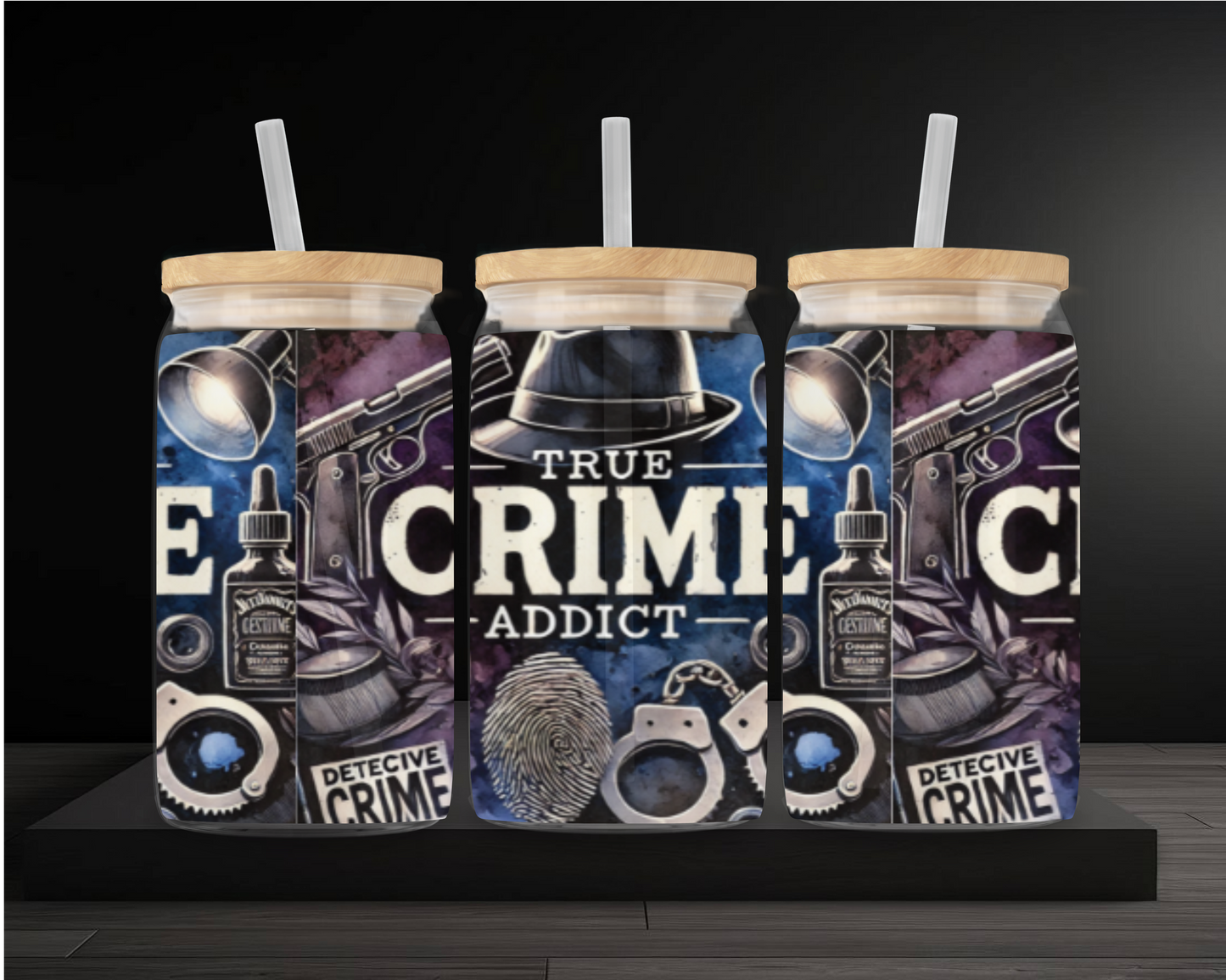 True Crime Addict Iced Coffee Tumbler