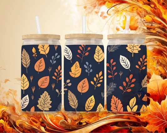 Golden Fall Iced Coffee Tumbler