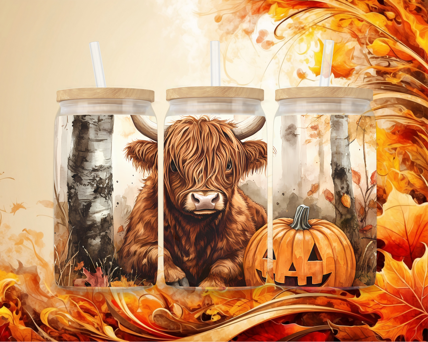 Cow & Cozy Vibes Iced Coffee Tumbler