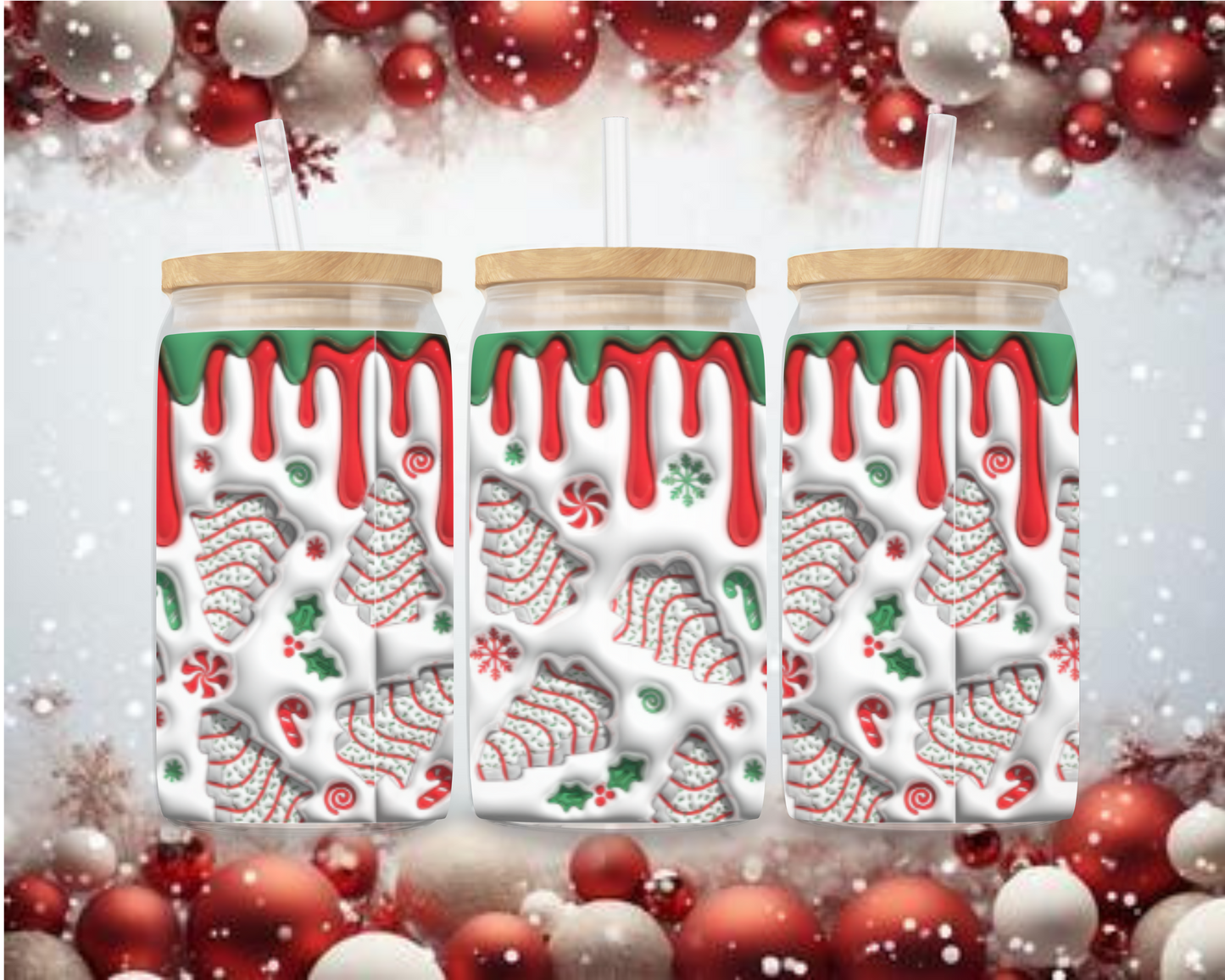 Peppermint Wonderland Iced Coffee Tumbler